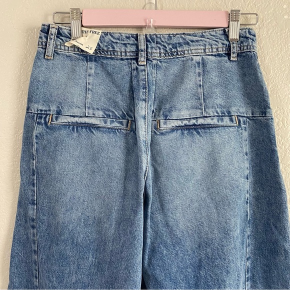 Free People We the Free Equinox Denim Trousers Jeans - Picture 4 of 8